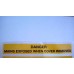 CLANSMAN WARNING DECAL MAINS EXPOSED
